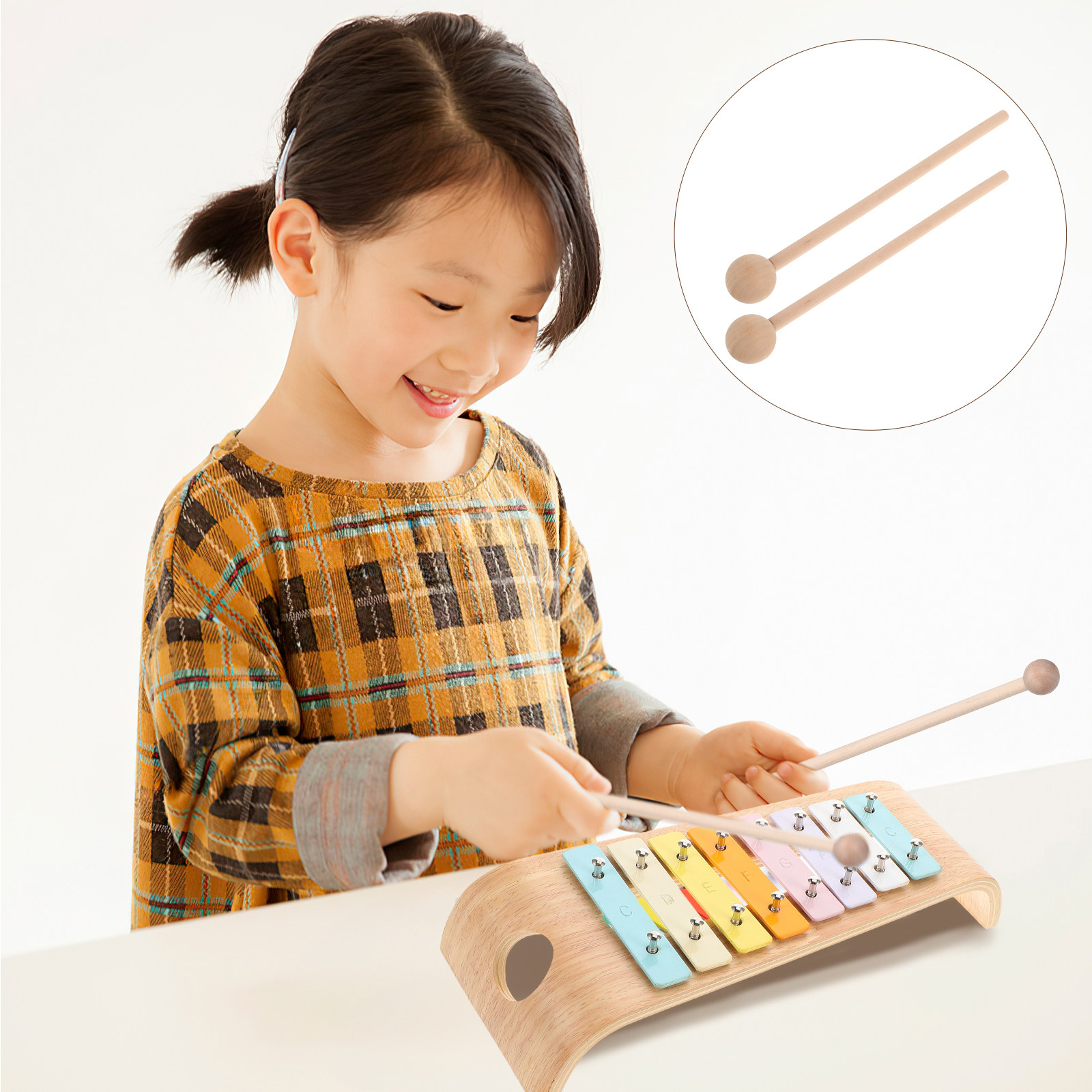 Woodworking Xylophone - 2 Bacchette in Legno per Xilofono