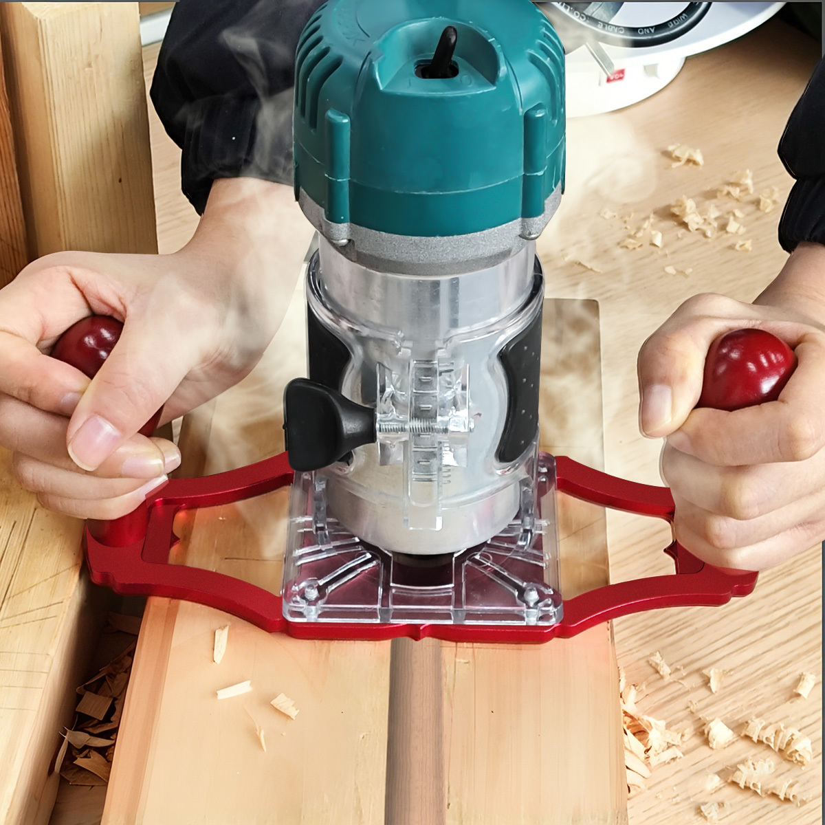 Woodworking And Carpentry - Base per Fresatrice con Maniglie e
