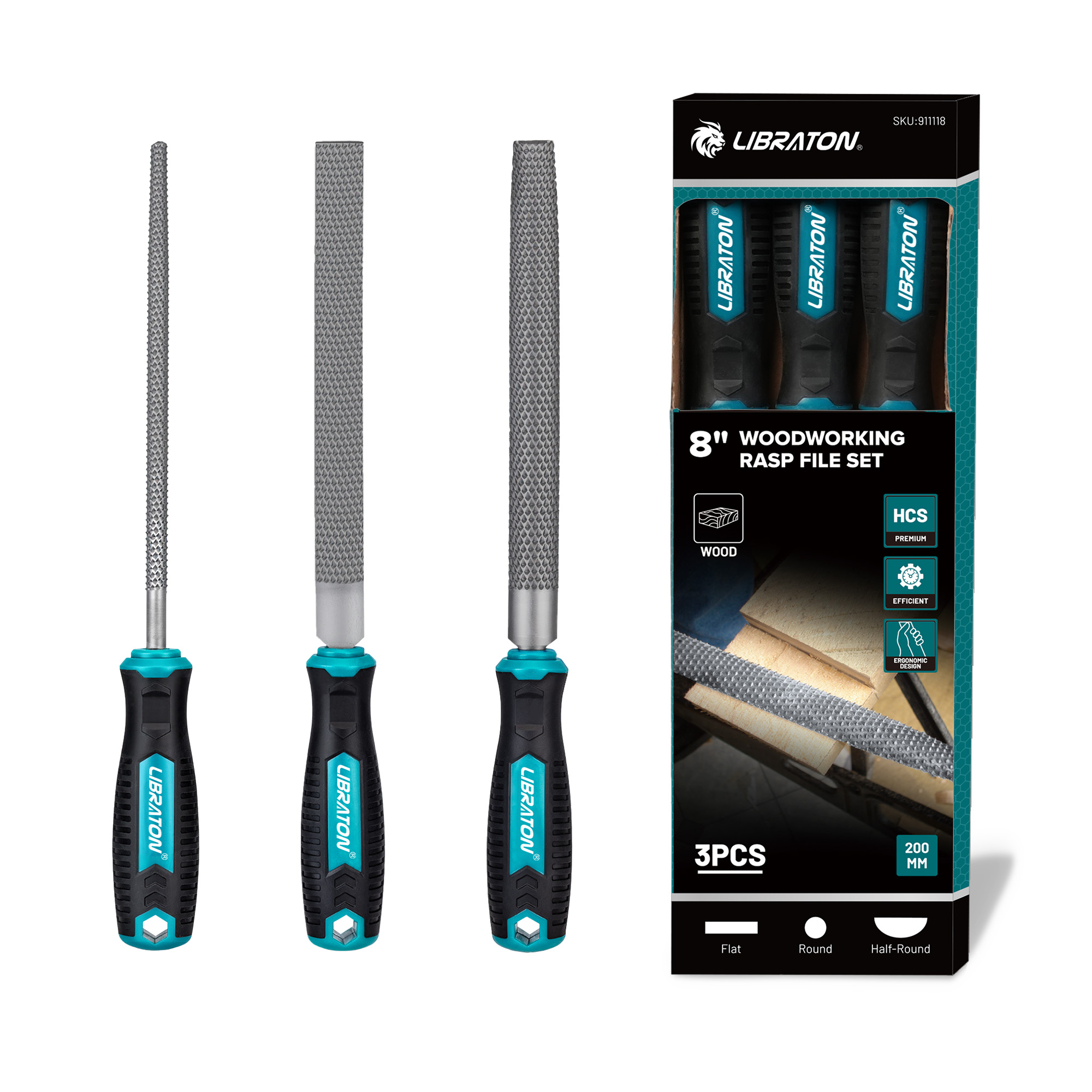 Woodworking Rasps And Files - Set di raspe per legno LIBRATON