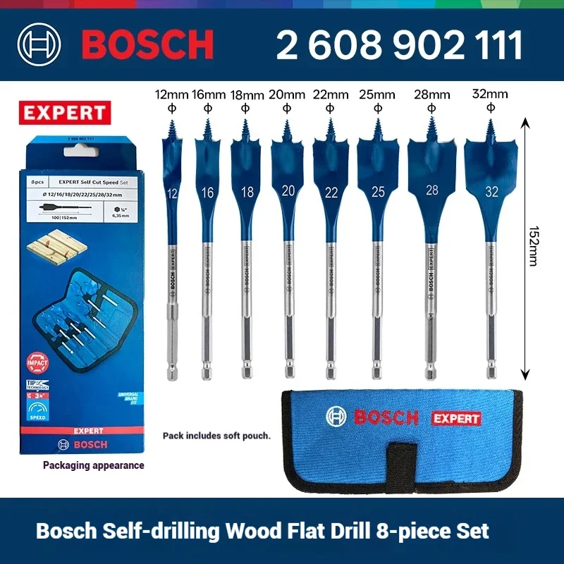 Woodworking Drill Bits - Set di punte elicoidali Bosch EXPERT
