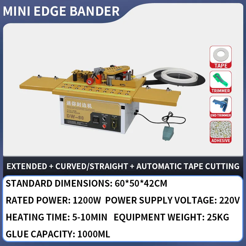 Bordatrice Mini DW-60, Modello - Woodworking Edge recensione e prezzo
