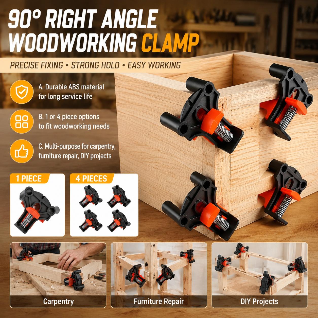 Kit di Morsetti Angolari a 90  - Woodworking And Carpentry recensione e prezzo