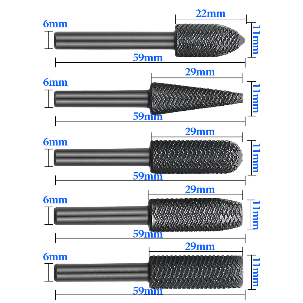 Set di 5 raspe rotanti a doppi - Woodworking Rasps And Files recensione e prezzo