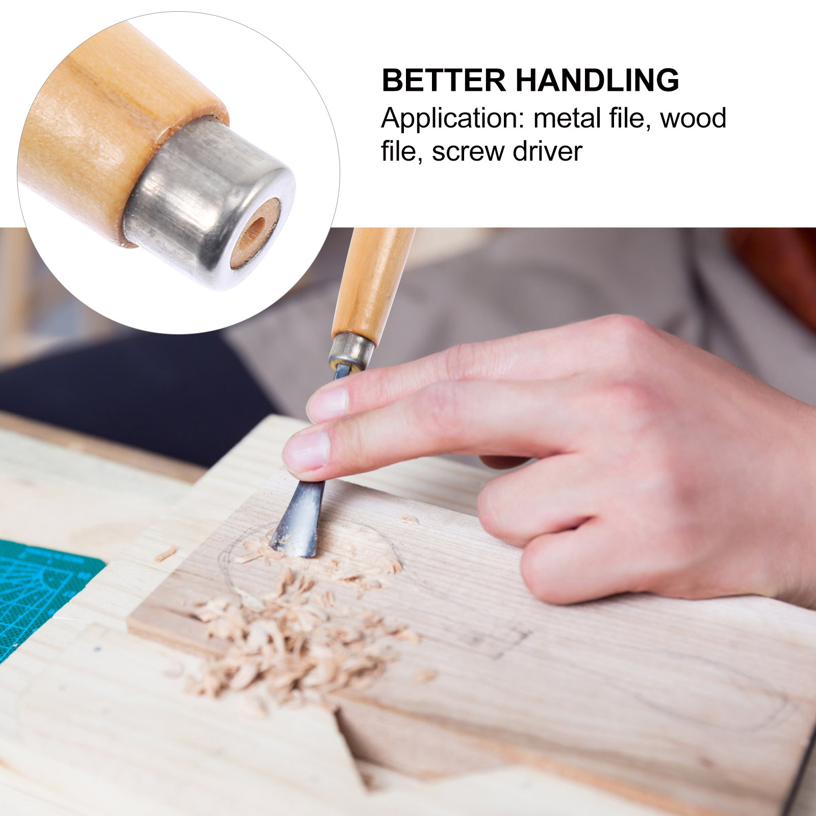 6 Pezzi di Manici in Legno di  - Woodworking Rasps And Files recensione e prezzo